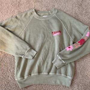 Billabong Sage Green Fleece Sweatshirt